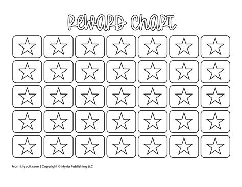 10 Free Printable Reward Charts To Motivate Kids Fill In The Stars