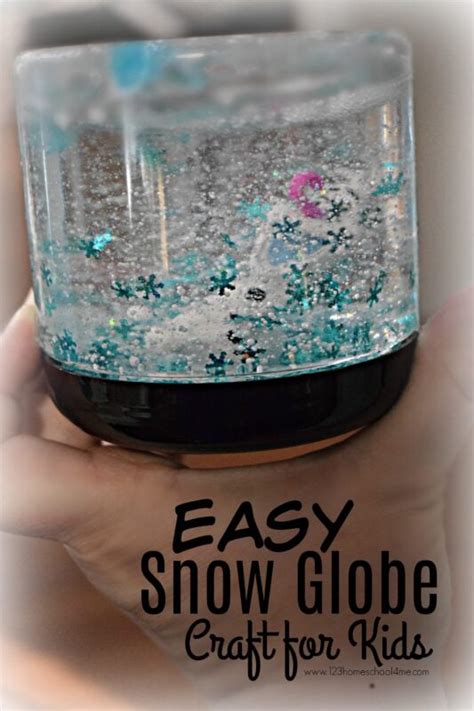 Diy Snow Globe Easy Snow Globe Craft For Kids