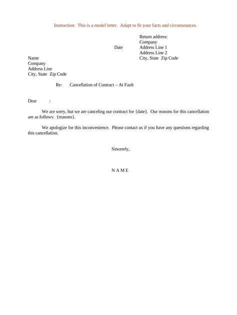 Sample Insurance Cancellation Letter Pdf
