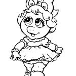 Muppet Babies Baby Miss Piggy Coloring Pages - Free Printable Coloring