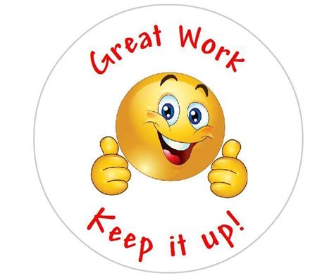 Personalised Great Work Sticker Set Teacher Childrens Reward School