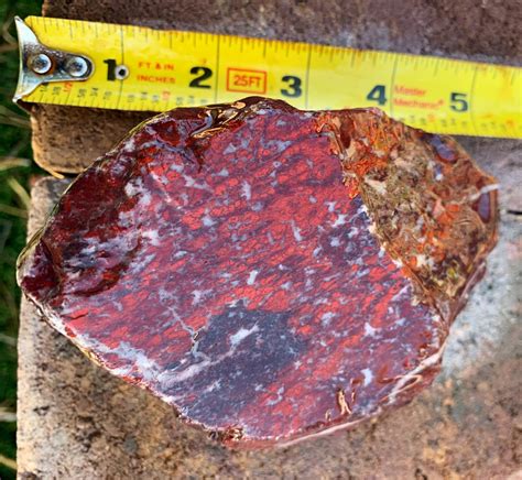 Speckled Quartz Red Jasper Stone With Quartz And Hematite Etsy