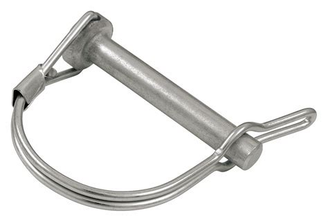 Grainger Approved Safety Pin Single Wire Tab Lock Spring Wire Zinc 38 In Pin Dia 1 34 In