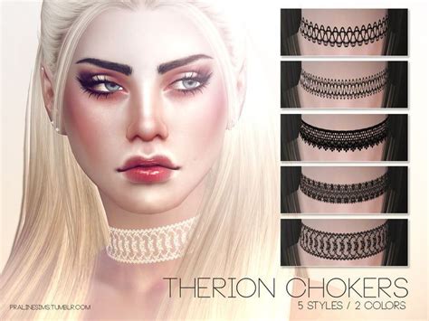 Pralinesims Therion Chokers Chokers Tattoo Choker Womens Necklaces