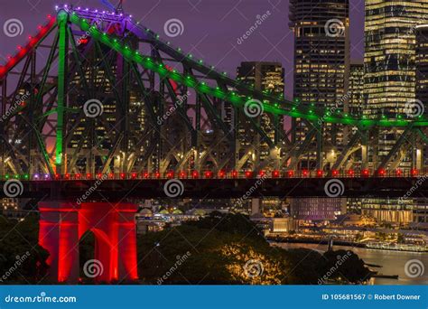 Story Bridge In Brisbane Queensland Editorial Photography Image Of