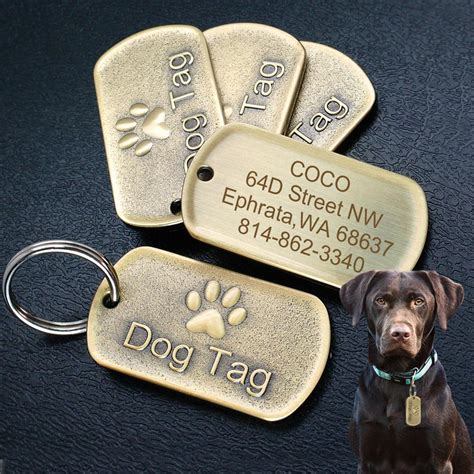 29 Excited Personalised Dog Id Tags Photo 4k Aubleumoonproductions