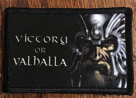 Viking Victory Or Valhalla Morale Patch Tactical Military Army Hook