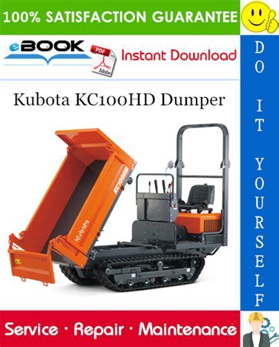 Kubota Kc100hd Dumper Service Repair Manual Kubota Repair Manuals