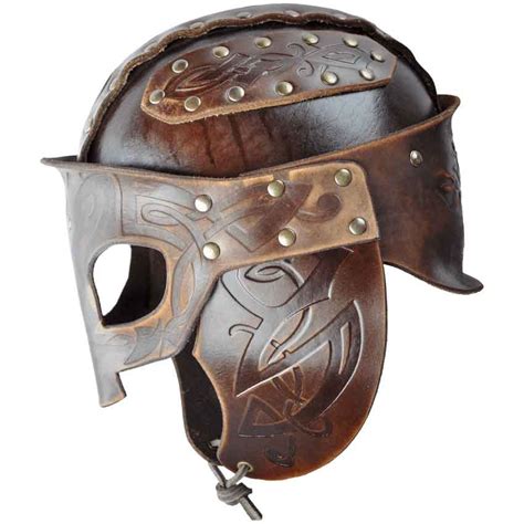Odomar Viking Leather Helmet Rt 249 Medieval Collectibles