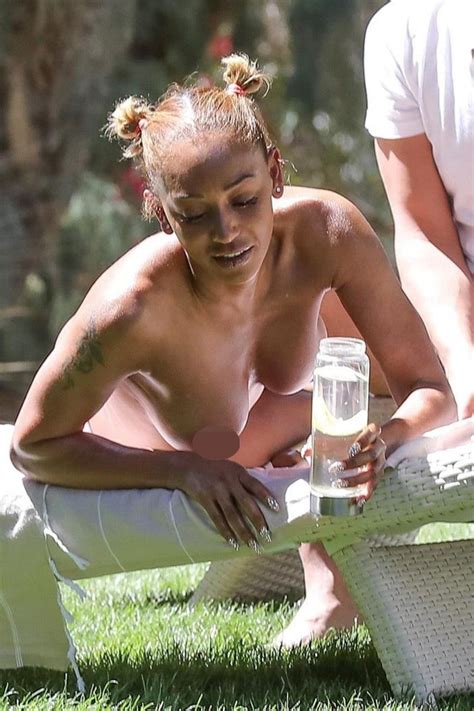 Mel B Sunbathes Topless As She Laps Up The Sunshine On The Last Day Of Her Holiday With BFF Gary