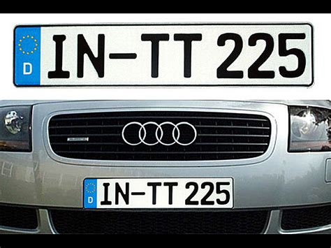 Audi Tt Stuff Glp Cust F German Euro License Plate Custom Plate