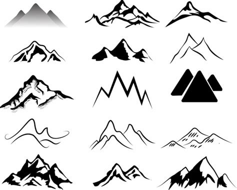 Mountains Silhouette Vector Free Vector Download 5791 Free Vector