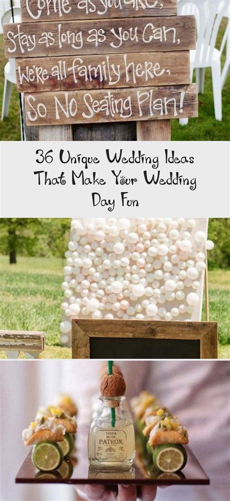 36 Unique Wedding Ideas That Make Your Wedding Day Fun