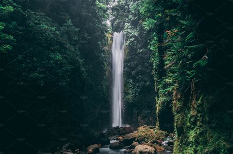 Amazing Waterfall In Rainforest Stock Photos Creative Market