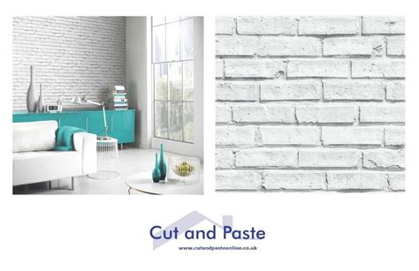 Arthouse Wallpaper Vip Brick White 623004 10m Roll For Sale Online