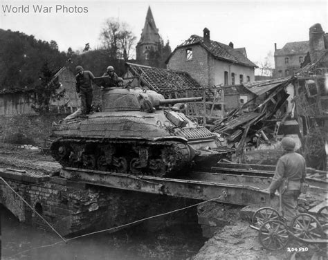 M4a1 Rhinoceros Of The 741st Tank Battalion Germany 9 March 1945