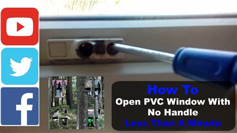 Opening Pvc Window No Handle Very Quickly Open A Stuck Closed Window