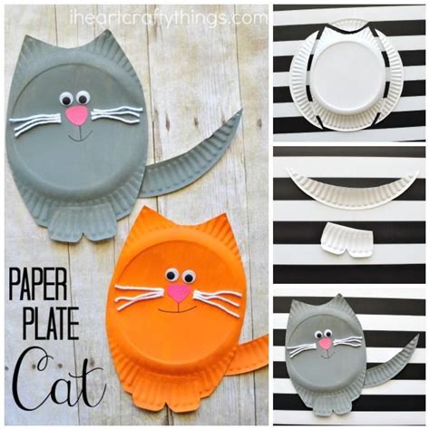Paper Plate Cat Craft Preschool Crafts Easy Preschool Crafts Paper