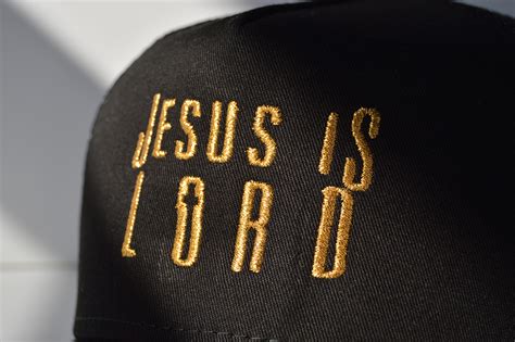 Jesus Is Lord New Era Snapback With Metallic Gold Thread
