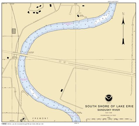 Sandusky River Map