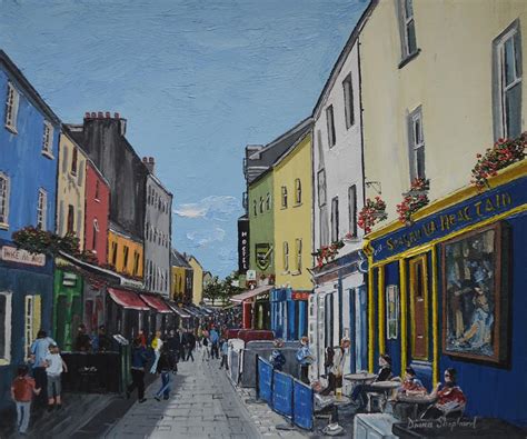 Quay St Galway Ireland Painting By Diana Shephard