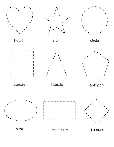 Printable Shapes To Trace
