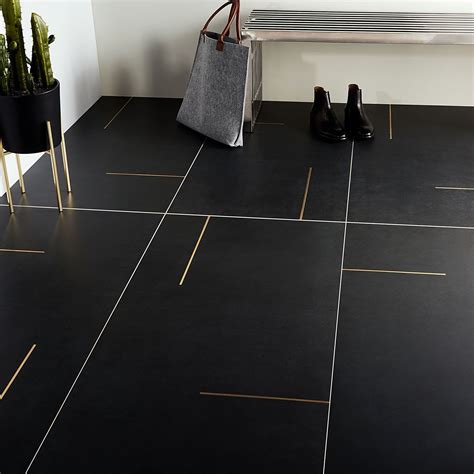 About The Tile The Lines Ottone Black Tile Melds Together Form And