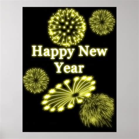 Happy New Year Poster Zazzle