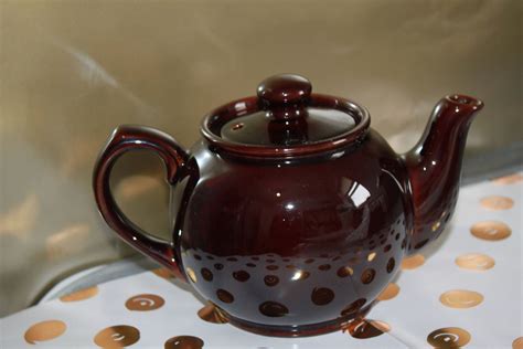 Brown Betty Teapot Small Size Classic Brown Lustre Teapot Etsy Uk