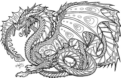 Coloring Page Dragon ~ Coloring Pages