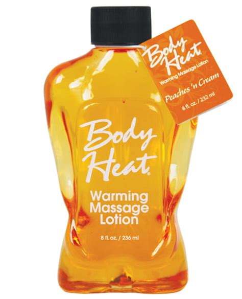 body heat warming massage lotion 8 fl oz peaches n