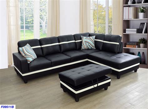 Black And White Modern Sectional Sofa Set Latest Sofa Pictures