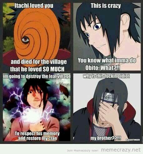 Lol Yeah Itachi What To Say Funny Naruto Memes Naruto Funny Itachi