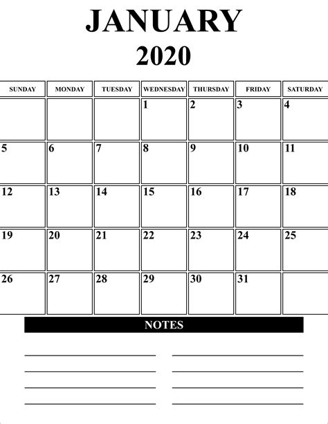 Outlook 2020 Calendar Printable Example Calendar Printable