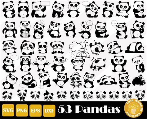 53 Panda Svg Cute Panda Svg Panda Face Svg Kung Fu Panda Etsy UK