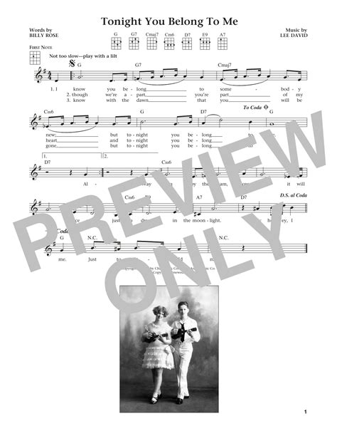 Tonight You Belong To Me From The Daily Ukulele Arr Liz And Jim
