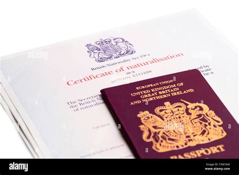 Certificate Of Naturalization Hi Res Stock Photography And Images Alamy