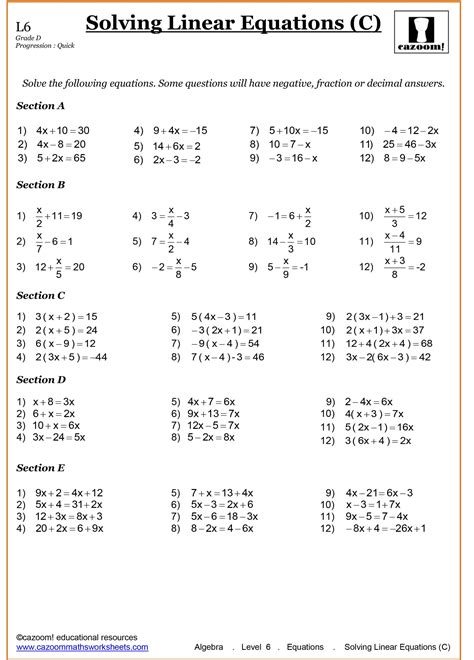 algebra worksheets year  printable letter worksheets