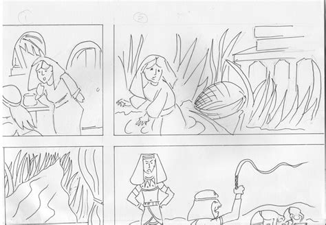 The Story Of Moses Sketchesstoryboard 4 After Many Th Flickr