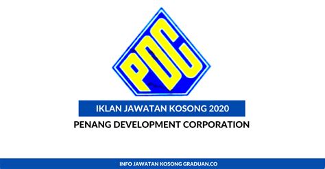 Jawatan kosong 2020 (kerajaan & swasta). Permohonan Jawatan Kosong Penang Development Corporation ...