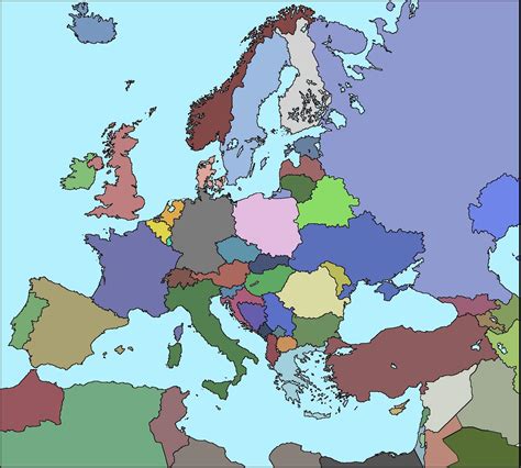 Current Map of Europe 2020 | WorldScenarios Amino