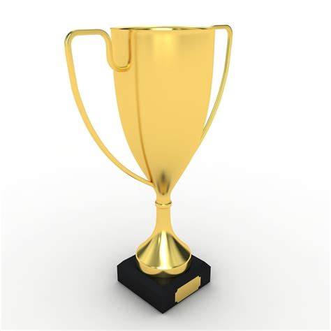 Trophy Gold Cup 3d Model Cgtrader