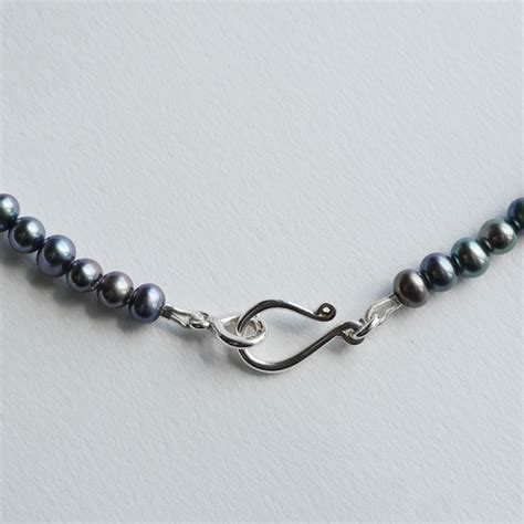 Grey Pearl Teardrop Bead Necklace Necklaces Pendants By Naomi James