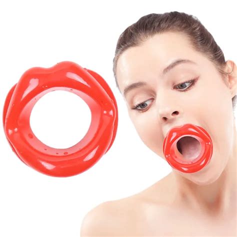 Sexy Lips Rubber Mouth Gag Open Fixation Mouth Stuffed Oral Toys For Women B Dropshipping
