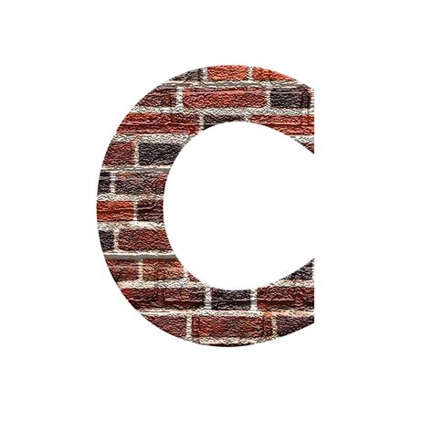 Red Brick Letters Png Digital Clipart Printable Red Brick Etsy