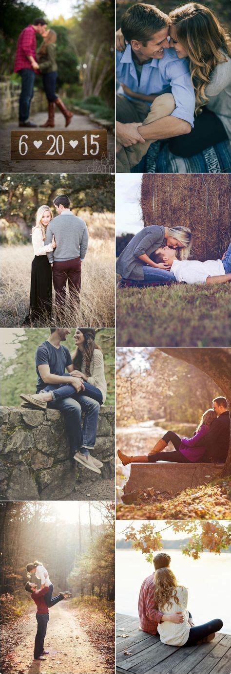 Fall Engagement Photo Shoot And Poses Ideas