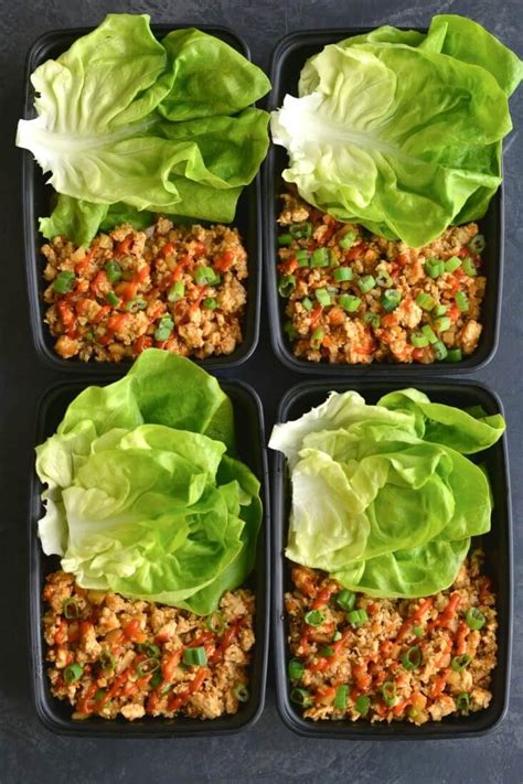 The spicy jerk seasoning perfectly. Lunch Ideas for Work | Chicken meal prep, Lettuce wraps ...
