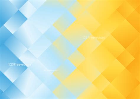 Abstract Blue Orange And White Gradient Geometric Triangle Background