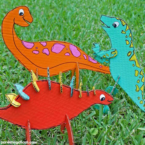 Cardboard Dinosaur Craft For Kids ⋆ Parenting Chaos