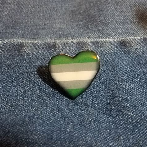 Grayromantic Pride Pin Lgbt Pin Gray T Pride Pin Rainbow Etsy
